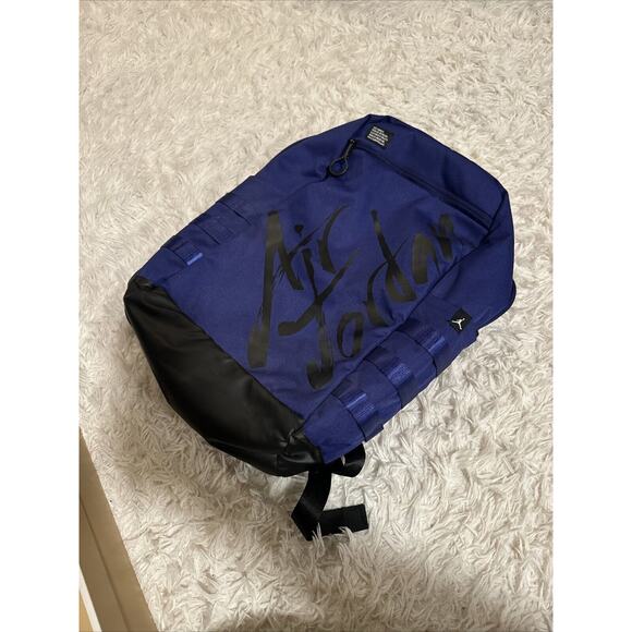 Nike Air Jordan Script Backpack 9A0174 B47 Germain Blue/Black New Kids Size L main image 6